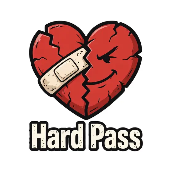 Cracked Red Heart With Bandage