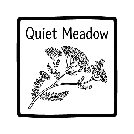 Square Badge With Yarrow Sprig