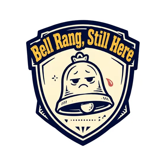 Grumpy Bell Shield with Sweat Drop