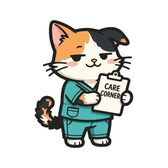 Sleepy Calico Cat Nurse With Tilted Ear