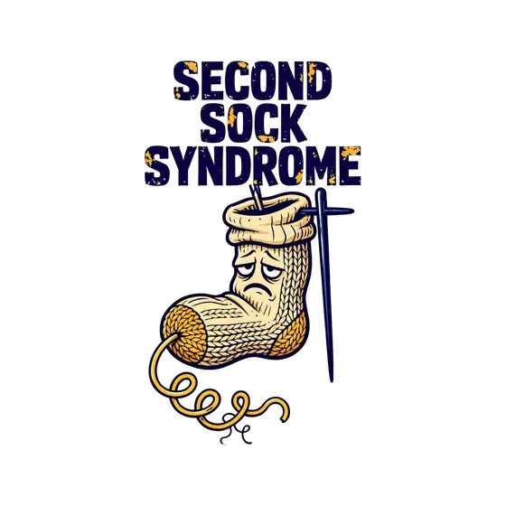 Knitted Sock Droops On Needle