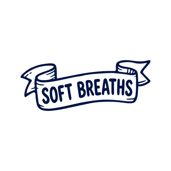 Ribbon Banner Soft Breaths Curled Tails