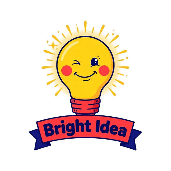 Winking Light Bulb With Red Base