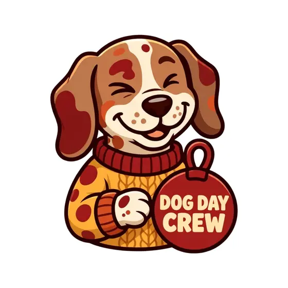 Brown Spotted Dog With Leash Tag