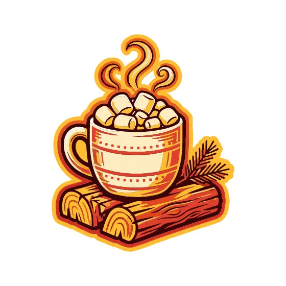 Dotted Mug with Pine Sprig