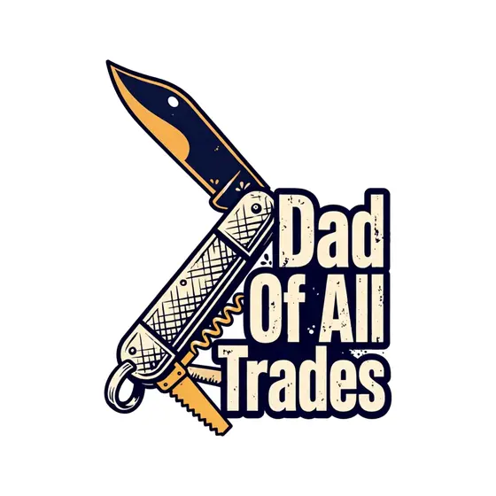 Folded Pocket Knife With Dad Lettering