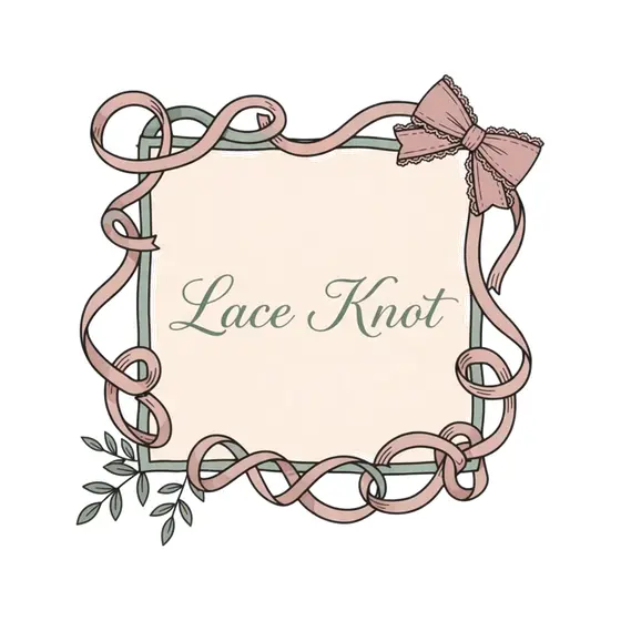Lace Knot Square Frame with Bow