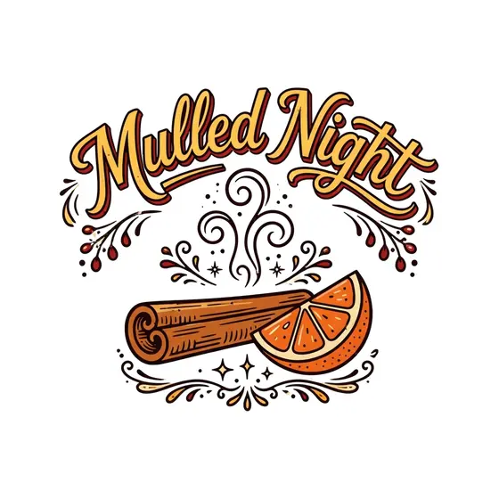 Mustard Mulled Night With Orange Wedge
