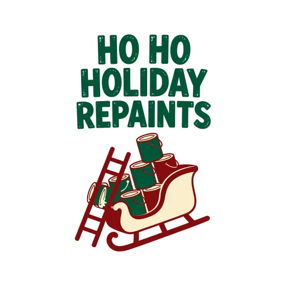 Green Paint Cans In Tilted Sleigh