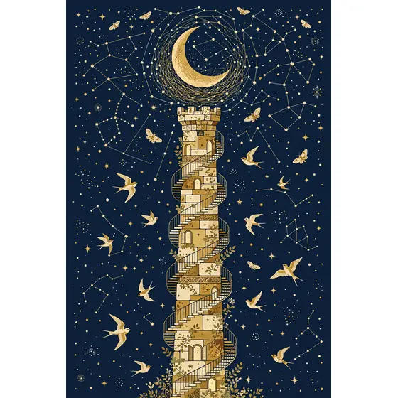 Gold Tower With Crescent Moon