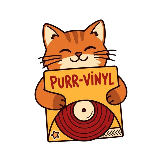 Orange Cat Holding PURR-VINYL Sleeve