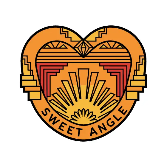 Symmetrical Deco Heart Badge