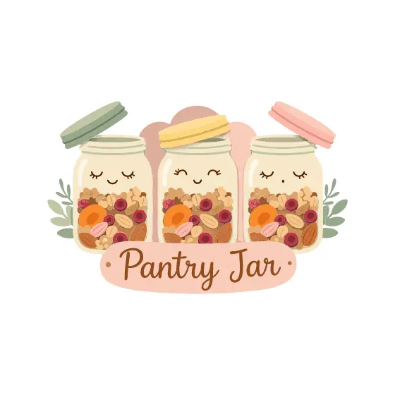 Pastel Mason Jars With Granola
