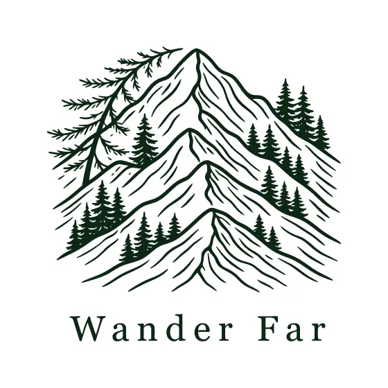 Mountain Peaks With Tall Pine Trees