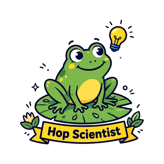 Curious Frog With Lightbulb Idea