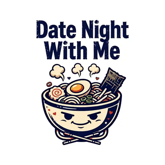 Smug Ramen Bowl Navy Lettering