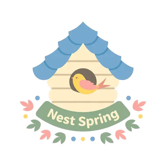 Nest Spring Birdhouse With Swallow