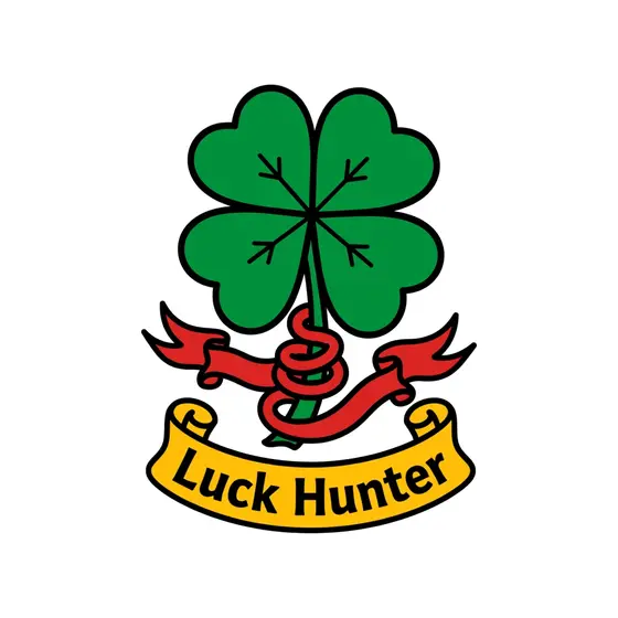 Veined Clover With Ribbon and Luck Hunter Banner