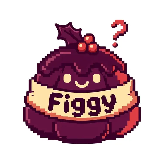 Plum Pixel Pudding With Cream Ribbon