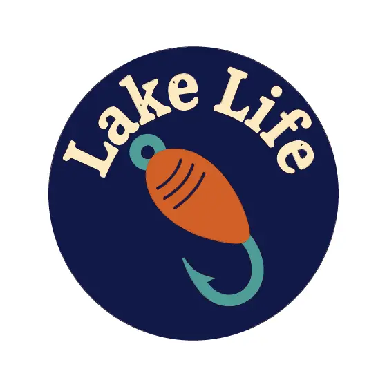 Lake Life Fishing Lure Badge