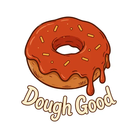 Deep Red Donut With Dripping Glaze