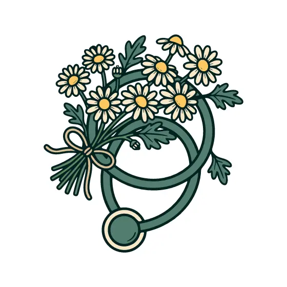 Stethoscope Chamomile Bouquet Loose Coil