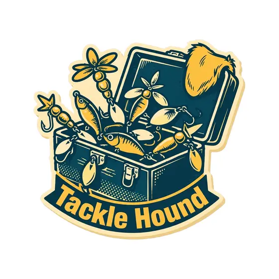 Overflowing Tackle Box With Hound Ear