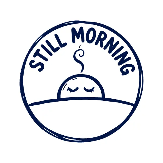 Round Badge Sleepy Sun Still Morning