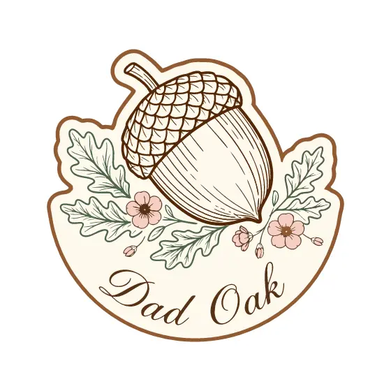 Acorn Badge With Oak Leaves