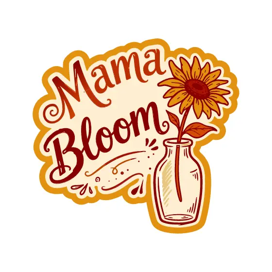 Mama Bloom Sunflower Die-Cut Sticker