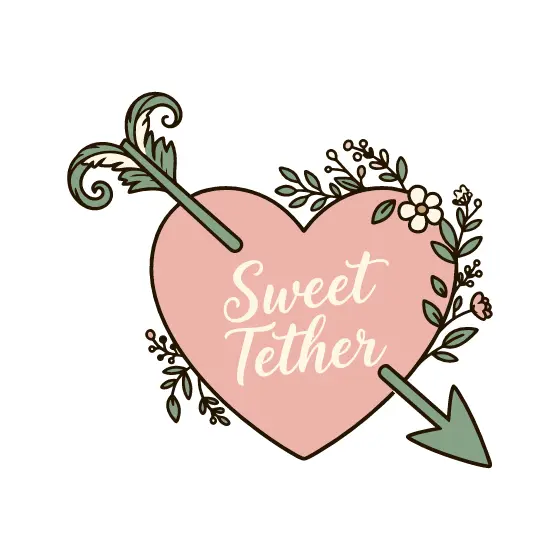 Blush Heart With Sage Arrow