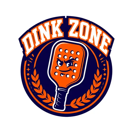 Dink Zone Round Crest With Angry Paddle