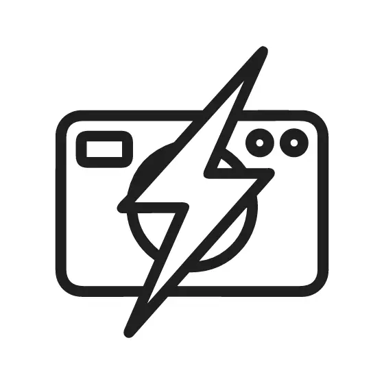 Camera With Lightning Bolt