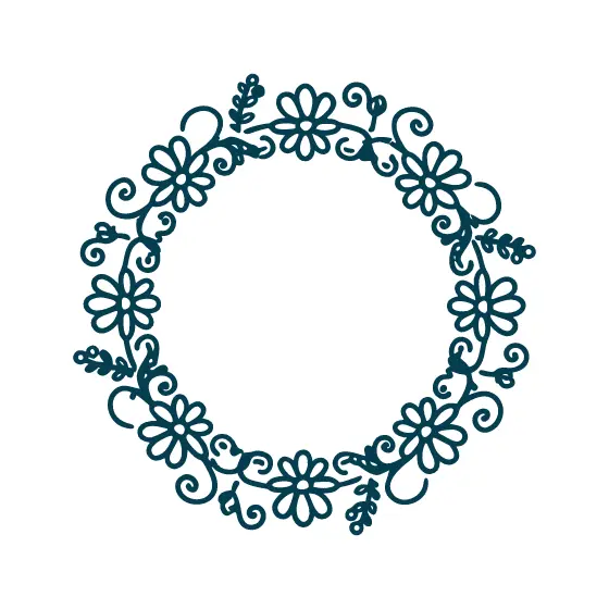 Daisy Swirl Floral Wreath Ring