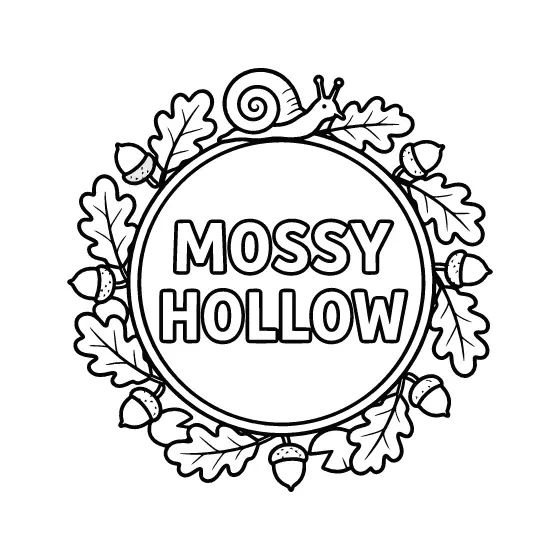 Mossy Hollow Badge With Snail