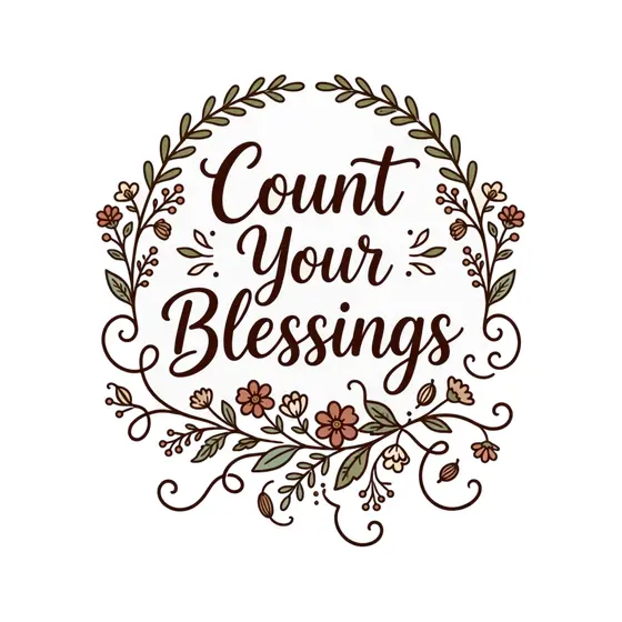 Count Your Blessings Wreath Frame