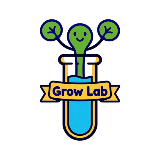 Sprout In Tube With Upright Grow Lab Label