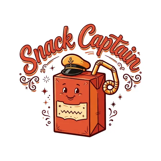 Red Juice Box With Captain Cap