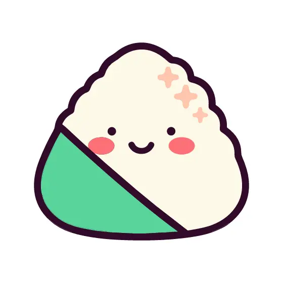 Onigiri Rice Ball With Nori Stripe