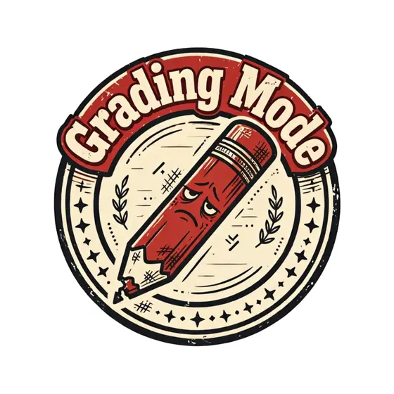 Grading Mode Badge With Laurel Accents