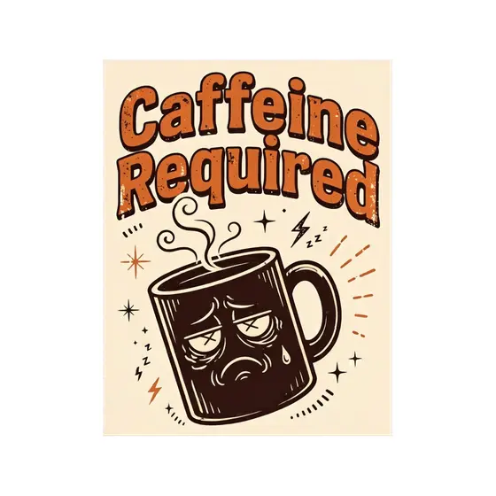 Dark Mug Caffeine Required Burst