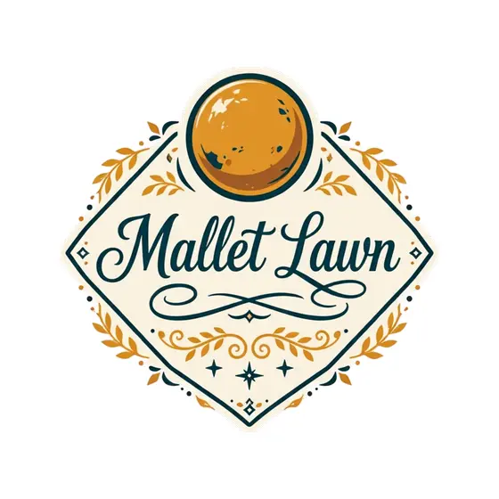 Diamond Frame Emblem With Croquet Ball