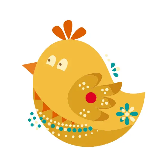 Mustard Chick Facing Left Variant