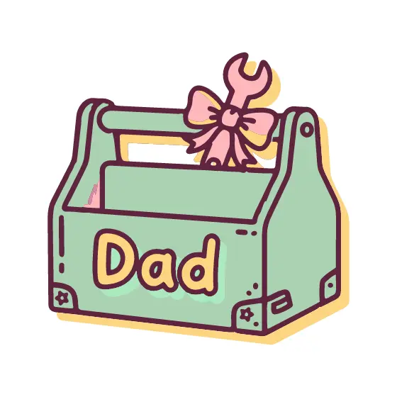 Open Tool Caddy With Pink Wrench