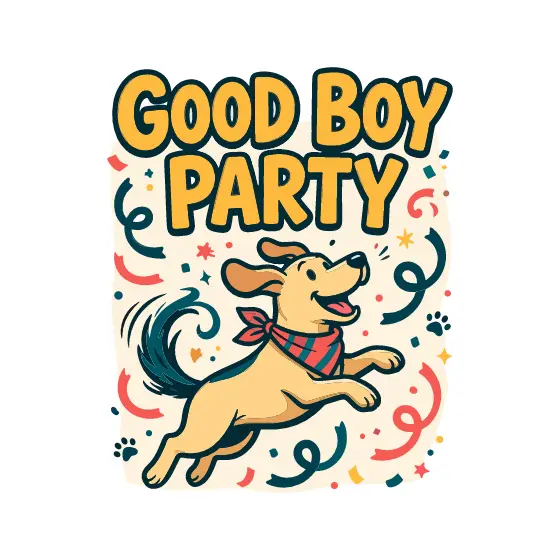 Good Boy Party Leaping Dog Mustard