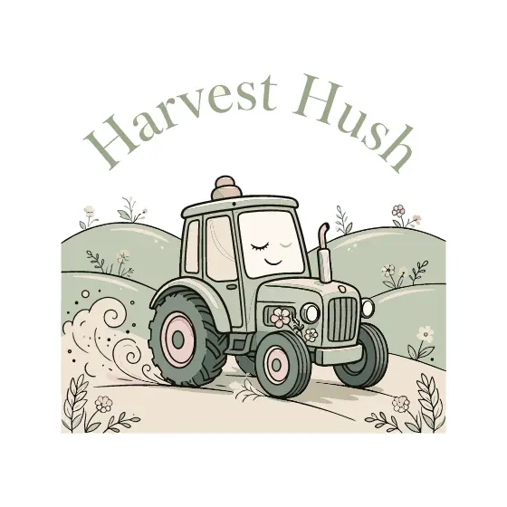 Parked Tractor with Dust Trail