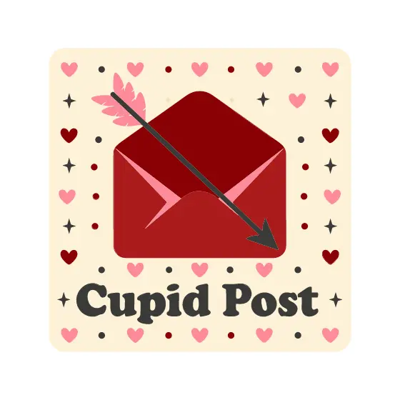 Red Envelope With Cupid Arrow