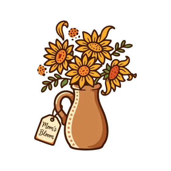 Sunflower Jug With Dotted Tag