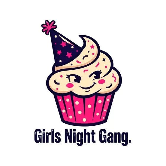 Cupcake with Navy Party Hat
