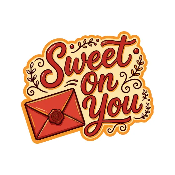 Red Script With Sealed Envelope